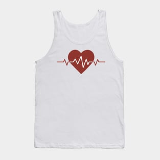 Heart face mask / nurse face shield Tank Top